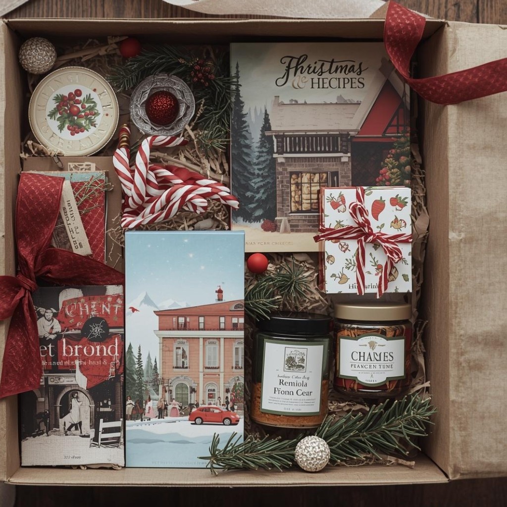 Seasonal holiday gift box (themed recipes + decor)